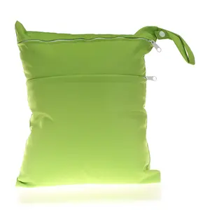 Manufacturer Wholesale Baby Diaper Storage Bag Leak Proof Zipper Bag Baby Wet Dry Bag