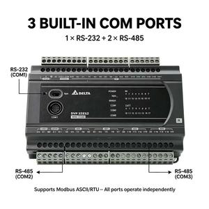 Delta DVP32ES200T PLC 16DI 16DO Transistor 16K Pas 100kHz Impulsion RS-232/485 pour l'automatisation - Product Image 3