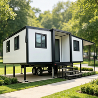 Maison conteneur préfabriquée de luxe pour camping, bureau ou logement temporaire