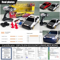 Voiture RC 4x4 à l'échelle 1:16 2,4 GHz avec lumières LED, voiture RC haute vitesse, voiture de drift, modèle de jouet télécommandé électronique