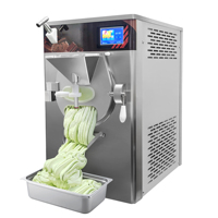 Hoge kwaliteit commerciële ijsmachine van roestvrij staal met slim bedieningspaneel voor professioneel hard ijs en romige desserts