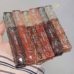 Le brillant à lèvres transparent Diamond Gloss Mirror apparaît blanc et n'est pas facile à coller au verre Water Gloss Mirror Lipstick - Product Image 2