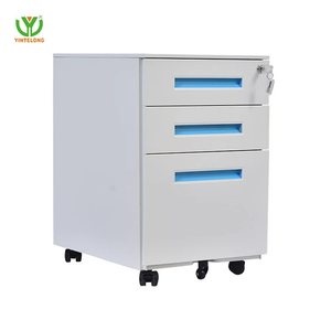 Yinlong di động bệ 3 ngăn kéo di động Tủ hồ sơ lăn bệ di động văn phòng lưu trữ kim loại tủ với 3 ngăn kéo - Product Image 4