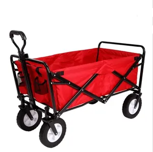 Hot Sale Outdoor Camping Galley Portable Wagon Fold Up Luggage Trolley Cart For Shopping