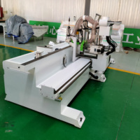 Machine CNC automatique pour le travail du bois, perçage de trous de serrure de précision et fraisage de profilés de fenêtres et de portes, moteur robuste et longue durée de vie
