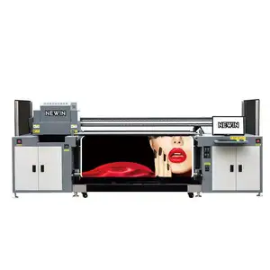 NEWIN HD-3200Pro 3.2m Hybrid Led Uv Printer With Gen5/ Gen6/konica 1024a For Decorative Paintings Poster Oil On Canvas