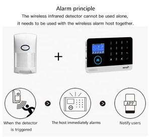Thụ động chuyển động hồng ngoại cảm biến <span class=keywords><strong>433Mhz</strong></span> không dây PIR chuyển động báo động vật nuôi miễn dịch chuyển động Detector cho hệ thống báo động - Product Image 5