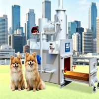 Four de crémation pour animaux de compagnie en acier inoxydable 304, taux de séparation élevé de 99,99 %, taille personnalisée pour l'élevage d'animaux