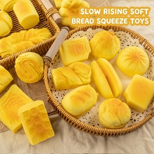 Jouet Squishy Réaliste en Forme <span class=keywords><strong>de</strong></span> <span class=keywords><strong>Pain</strong></span> Parfumé <span class=keywords><strong>de</strong></span> 10 cm, à Rebond Lent, Anti-Stress, Jouet à Pincer, Cadeau pour Enfants, Vente en Gros - Product Image 1
