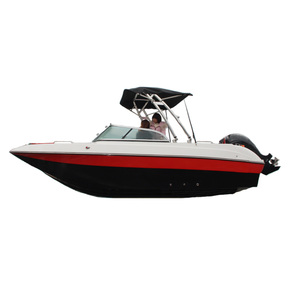 Lancha rápida de 5.8m con casco de fibra de vidrio, yate deportivo con motor - Product Image 4