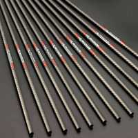 Flèche en carbone AKJ 3K, diamètre intérieur 6,2 mm, droite, traditionnelle américaine, chasse, entièrement en carbone, pointe en aluminium noir, 100/125