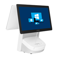 Système de point de vente tout-en-un de 15.6 pouces-Caisse enregistreuse à écran tactile Android/Windows avec support MSR et imprimante intégré