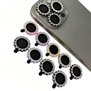 ฟิล์มกันรอยเลนส์กล้องโลหะรูปทรงเฟือง ความแข็ง 9H สำหรับ iPhone 11-18 <span class=keywords><strong>Pro</strong></span> <span class=keywords><strong>Max</strong></span> ป้องกันแรงกระแทก ป้องกันรอยนิ้วมือ - Product Image 1