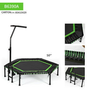 Trampolín Redondo Mini de 50 Pulgadas en Oferta, Trampolín <span class=keywords><strong>Hexagonal</strong></span> para Saltar, Trampolín Octagonal para Ejercicio en Interiores - Product Image 2