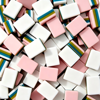 Créez un moule à partir d'image 160, tuiles de mahjong américaines en acrylique, diverses combinaisons de couleurs