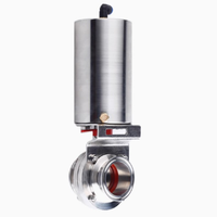 Vanne papillon sanitaire en acier inoxydable Alfa Laval LKB, vanne papillon soudée EPDM, DN50 avec actionneur pneumatique