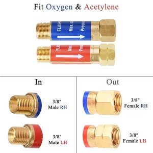 <span class=keywords><strong>Acétylène</strong></span> ou oxygène Flashback parafoudre clapet anti-retour flamme Buster 9/16 "3/8" M16 Propane gaz <span class=keywords><strong>chalumeau</strong></span> soudage torche de coupe 1 pièces - Product Image 6