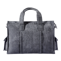 Sacoche d'ordinateur portable de luxe en Alcantara pour homme, sac de bureau professionnel haut de gamme, imperméable, 14-16 pouces, fermeture éclair, 80L