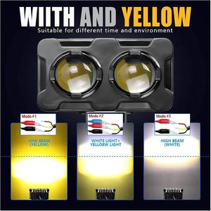 Projecteur de <span class=keywords><strong>moto</strong></span> haute puissance 20W à double couleur clignotante X6/X5/City Cobra <span class=keywords><strong>Faisceau</strong></span> haut/bas pour avion <span class=keywords><strong>moto</strong></span> - Product Image 5