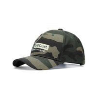 Gorra de béisbol con estampado de camuflaje, gorra de papá de sarga con parche bordado, gorra informal ajustable vintage para caza al aire libre para hombres