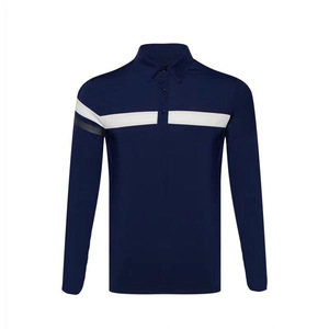 Fabricants de vêtements de plein air Hommes Sport de plein air à manches longues Tennis Golf Polo Blue Quick Dry Golf Wear Clothing T <span class=keywords><strong>Shi</strong></span> - Product Image 3