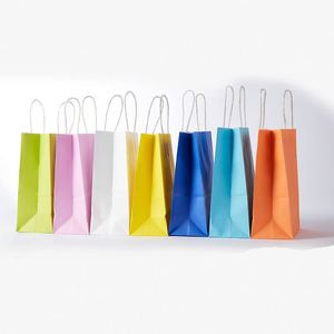 Sac en papier kraft brun de luxe, écologique, avec impression offset, pour supermarchés et boutiques, personnalisable - Product Image 2