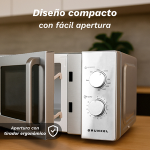 Grunkel Forno a Microonde 20L con Grill in Acciaio Inox 700W - Product Image 3