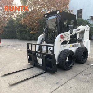 Chargeuse compacte sur pneus hydraulique diesel RUNTX 850 kg 45 kW avec balayeuse angulaire - Product Image 4