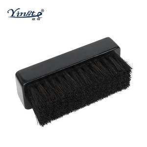 Yinste <b>Shoe</b> <b>Brush</b> Solid Wood Horsehair Soft Bristle For Leather Care And Dust Removal - Product Image 1