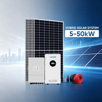Système Deye, onduleur hybride MPPT au silicium monocristallin, lithium-ion, 5-50 kW, monophasé 220 V, triphasé 380 V, 50/60 Hz, usage domestique