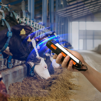 PDA Robusta con Android 13, Sistema RFID para Agricultura, con Módulo Lector RFID Fdx Hdx de 134.2khz y Escáner de Código de Barras 2D