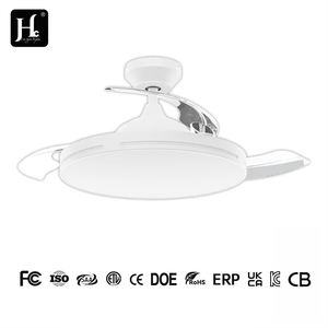 Ventilador de Techo Moderno sin Aspas de 42 Pulgadas con Control Remoto, 110/220v, con Luces LED de Diseño, Lámpara con Ventilador Oculto de Techo - Product Image 4