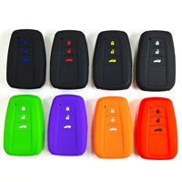 Housse de clé de voiture à trois boutons Toyota pour Prius Camry RAV4 Avalon porte-clés de voiture Yaris CHR Corolla-étui à clé de voiture universel