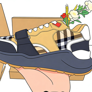 Factory wholesale fashionable sport <b>shoes</b> with checkered stripes design retro casual <b>shoes</b> thick-soled tennis <b>shoes</b> in stock now - Product Image 1