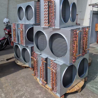 Échangeur de chaleur à ailettes tubulaires en cuivre, aluminium et acier galvanisé haute efficacité HANXIN pour la réfrigération commerciale et la climatisation