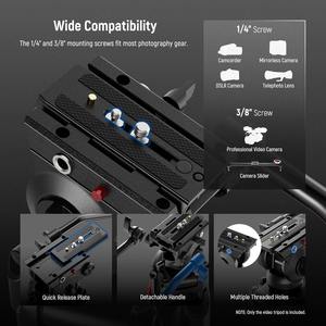 Trípode de viaje profesional <span class=keywords><strong>Neewer</strong></span> TP37, trípode de vídeo de 74 "con cabezal fluido para cámara - Product Image 4