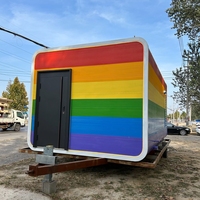 Maisonnette portable écologique conforme aux normes ISO CE, maisonnette en bois de style Apple, petite maison préfabriquée pour la vie en plein air, maison d'hôtes