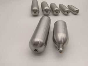 Capsules de cartouches de gaz CO2 en acier inoxydable de qualité alimentaire rechargeables 8g 12g 16g 33g 38g 45g 88g Cylindre de brochage CNC - Product Image 3