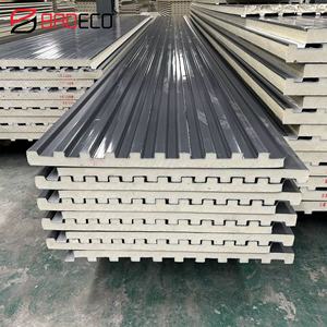 Aislamiento de tejas de aluminio de doble capa <span class=keywords><strong>Panel</strong></span> de gran pared para paredes y techos Revestimiento de techos de metal impermeabilizante - Product Image 5