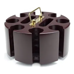 Casino Game Gambling Accessory 8 Denomination Clay Chip Storage Rotating Poker Chip Carousel for Blackjack Craps