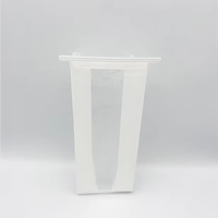Sac en papier kraft enduit de PE avec fenêtre, de bonne qualité, résistant à l'humidité, écologique, pour l'emballage alimentaire, commande personnalisée acceptée