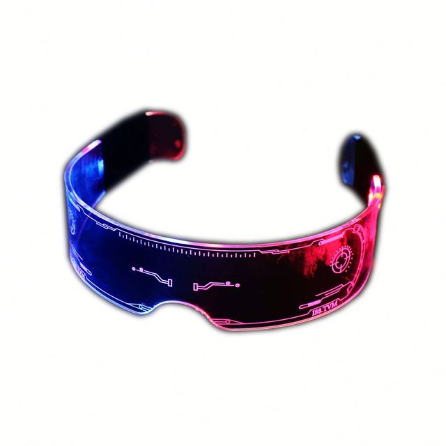 LED Glasses DJ Party Rave Performance EL Changeable Colors 2x CR2032 Battery >10000 Hours Festivals Promotional Party