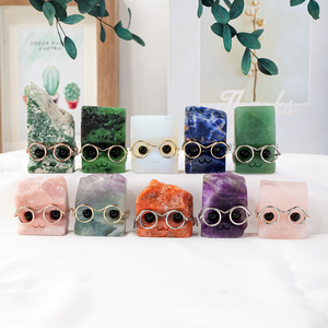 Wholesale Natural Crystal <strong>Hedgehog</strong> with Glasses Colorful Carvings Crystal <strong>Hedgehog</strong> Crystal Crafts Healing Love <strong>Gifts</strong> - Product Image 4
