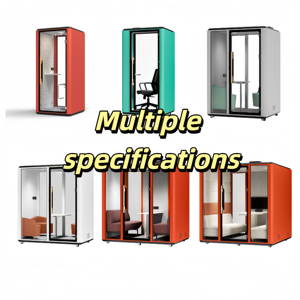 Cabina DE REUNIÓN DE ALUMINIO moderna para oficina, hogar, hotel y uso al aire libre, función de reducción de ruido y silenciosa, diseño extensible - Product Image 4