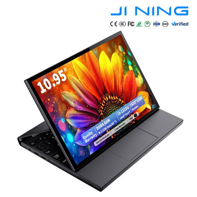 New Wholesale 10.95 Inch Win11 2-in-1 Touch Laptop I3-1215U DDR4 RAM M.2 SSD 1920x1200 Touch Screen Lightweight Business English