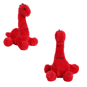 Peluche <span class=keywords><strong>Dinosauro</strong></span> Collo Lungo <span class=keywords><strong>Rosso</strong></span> Brillante, Morbido Giocattolo di Peluche per Bambini e Adulti, Supporto per Logo Personalizzato all'Ingrosso - Product Image 5