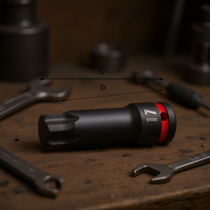 Clé hexagonale 234 1/2 Mx 17 mm de longueur, dimension L B - Product Image 3