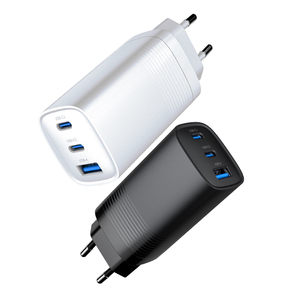 Tipo C 2C 1a Pared 3 puertos Super Fast Carga rápida Usb PD GaN <span class=keywords><strong>Cargador</strong></span> 3 puertos <span class=keywords><strong>65W</strong></span> para Samsung <span class=keywords><strong>Cargador</strong></span> <span class=keywords><strong>65W</strong></span> <span class=keywords><strong>Oneplus</strong></span> - Product Image 1