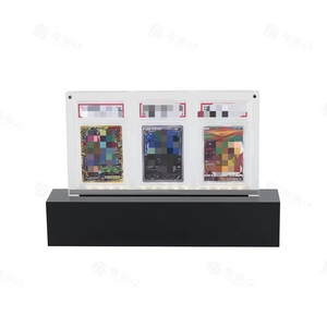 Présentoir de cartes en acrylique avec éclairage LED, présentoir de cartes à collectionner LED, présentoir de cartes gradées en acrylique - Product Image 4