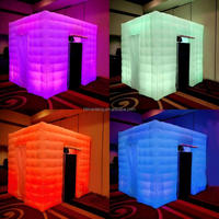 Ticari Sınıf RGB LED'li Şişme Fotoğraf Kabini, Dahili Fanlı, Su Geçirmez, Dayanıklı, Taşınabilir Parti Çadırı, Etkinlikler İçin Kiralık Zıplama Çadırı